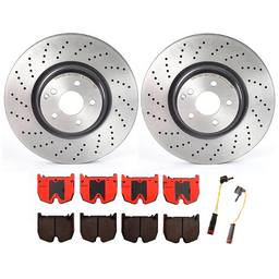 Mercedes Brakes Kit - Brembo Pads and Rotors Front (360mm) (Ceramic) 221421181207 - Brembo 1526386KIT